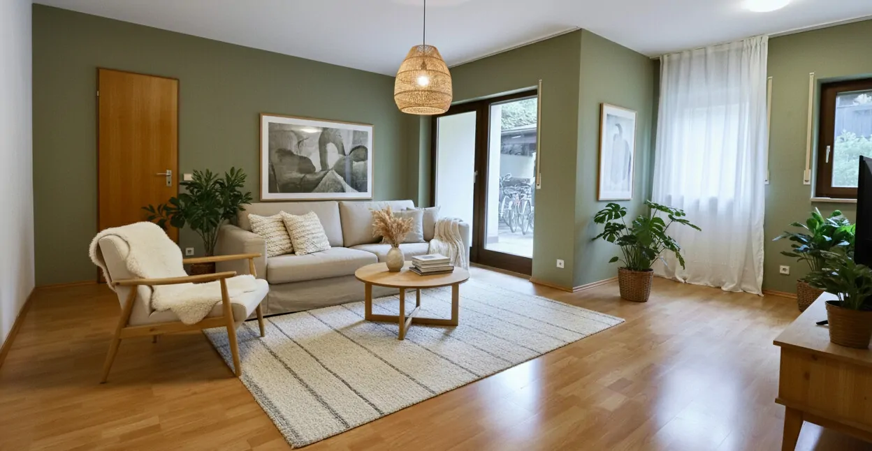 Visualisierung Wohn- und Essbereich