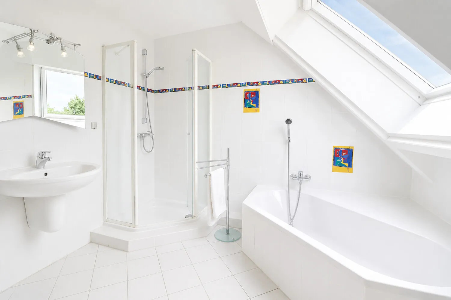 Badezimmer im Dachgeschoss