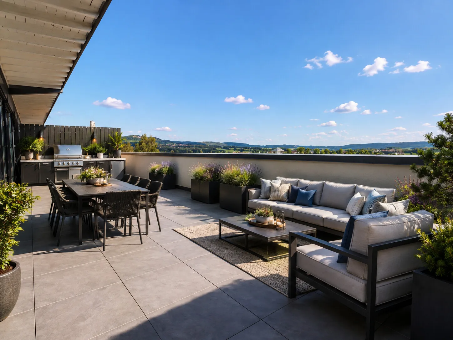 KI-Visualisierung Dachterrasse