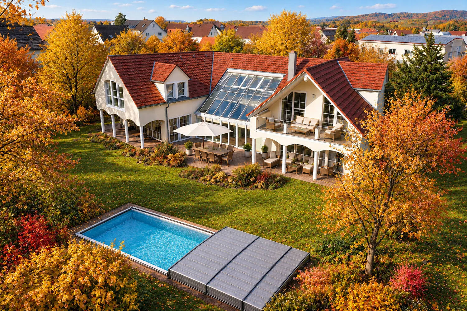 Palastartiges Anwesen - wer braucht noch ein Wellnesshotel?