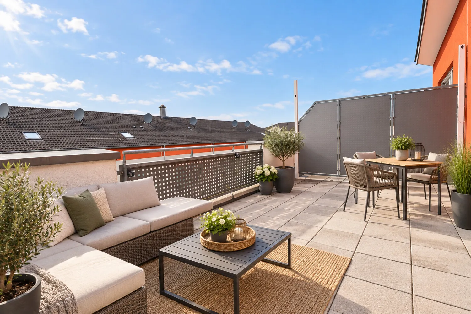 Dachterrasse visualisiert