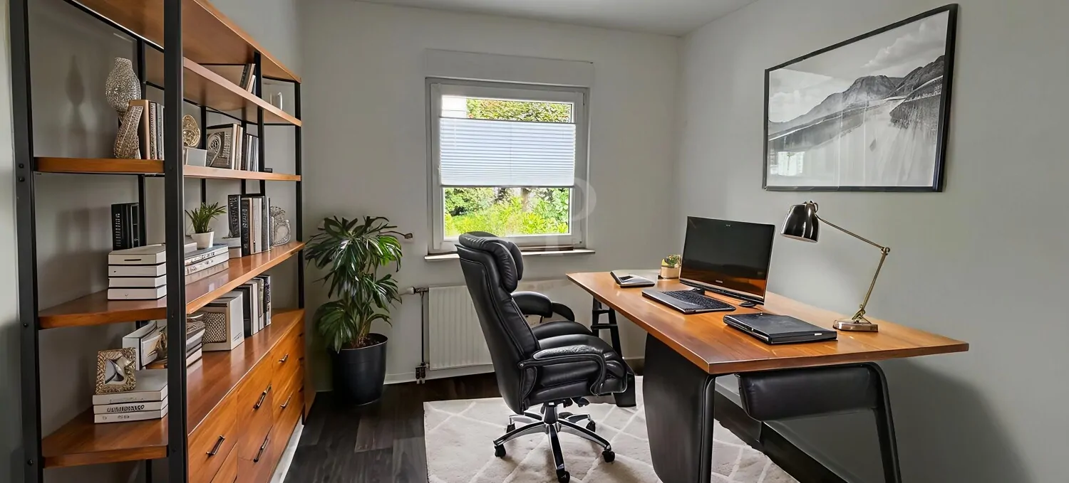 Einrichtungsbeispiel KI : Büro