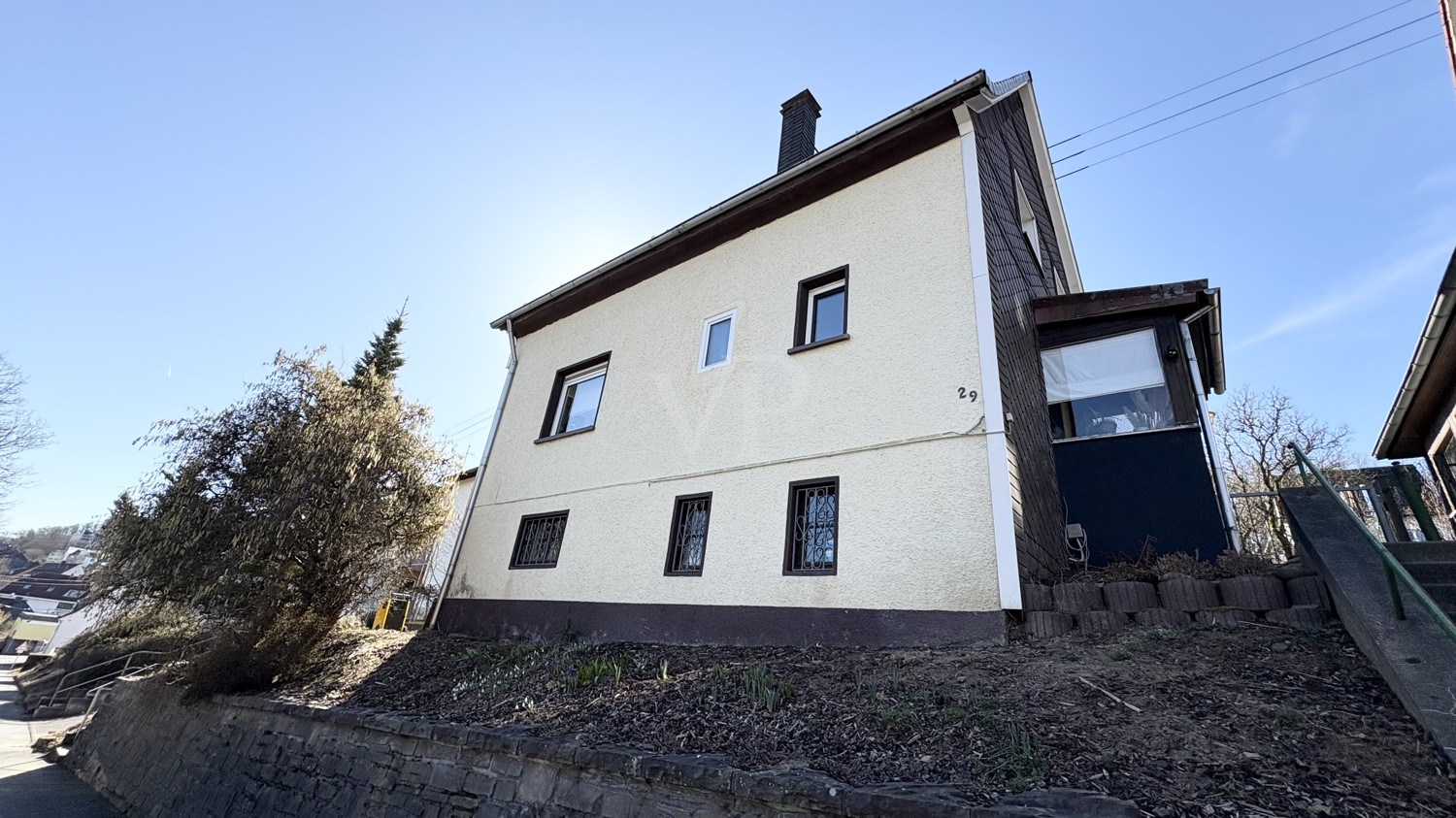 Ansicht von der Straße