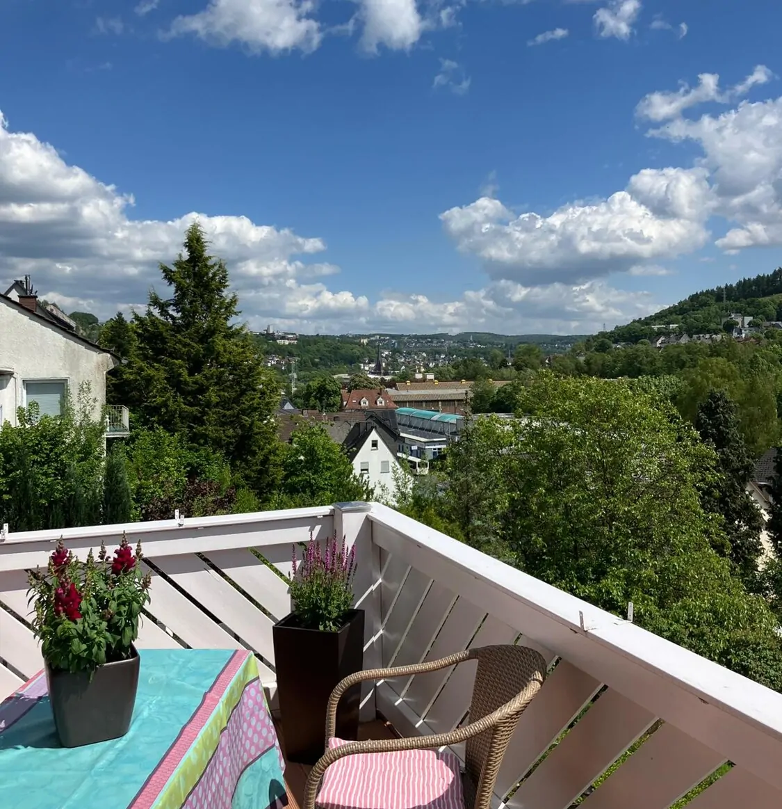Blick vom Balkon