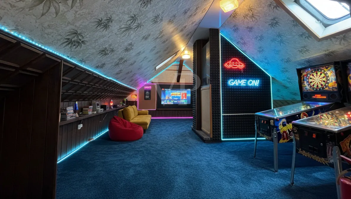 Dachgeschoss KI generiert