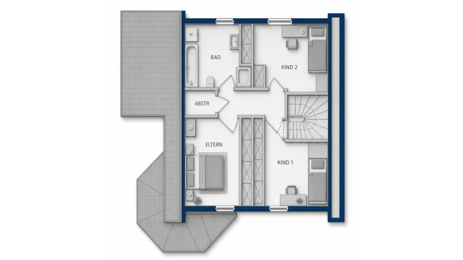 Grundriss Dachgeschoss