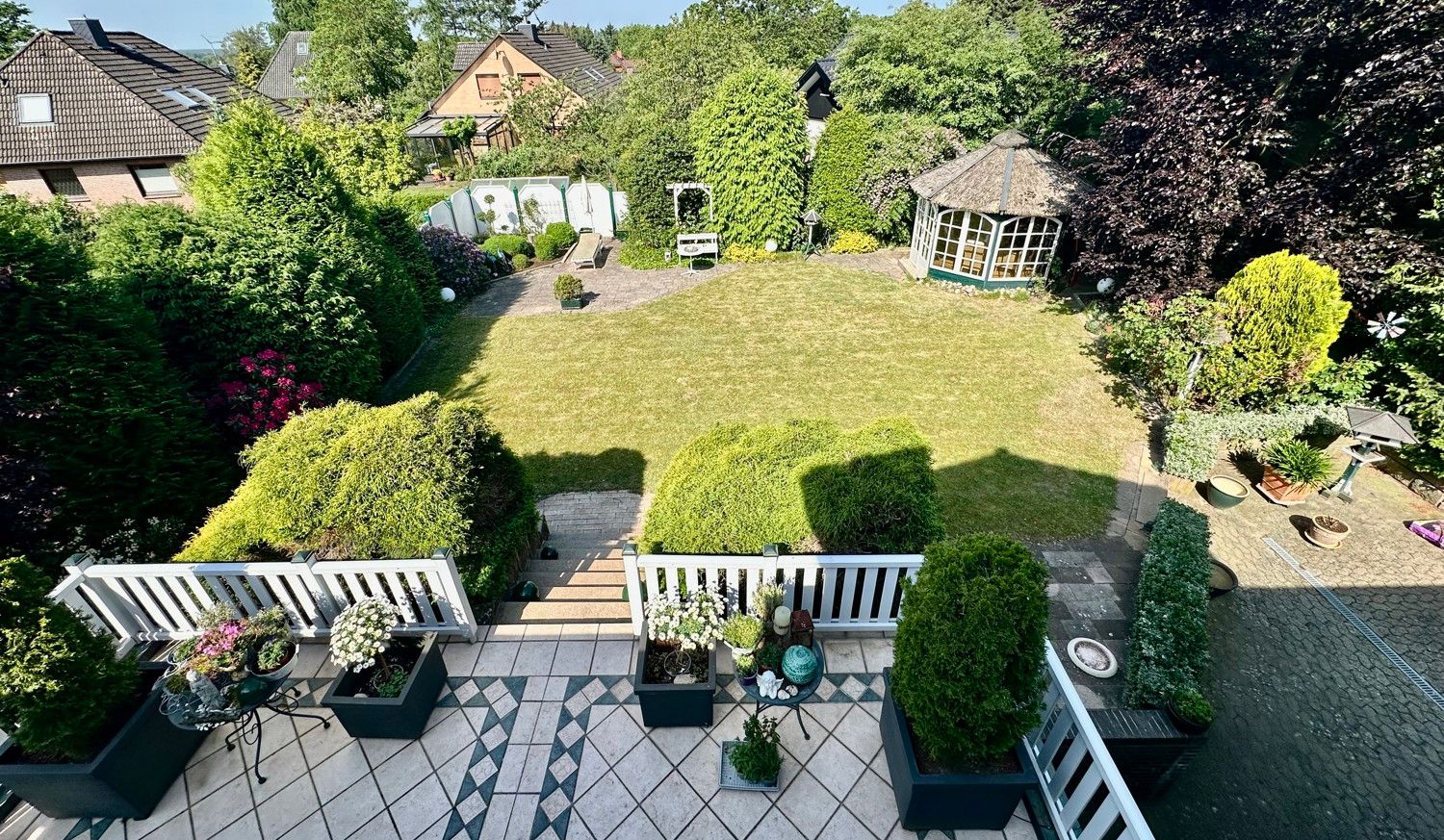 Blick vom Balkon