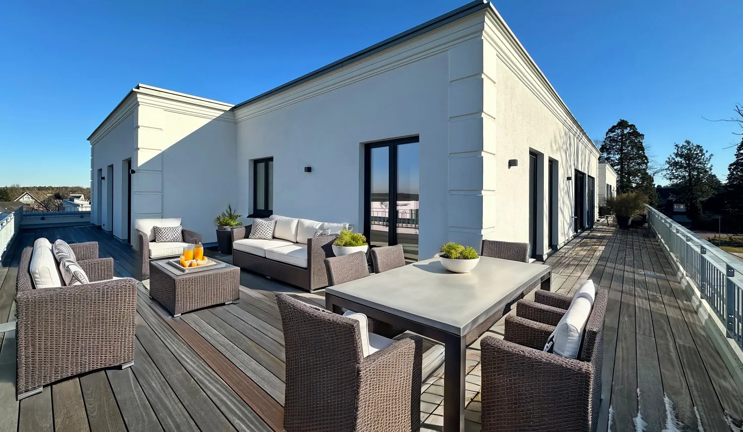 Südterrasse Möblierungsvorschlag