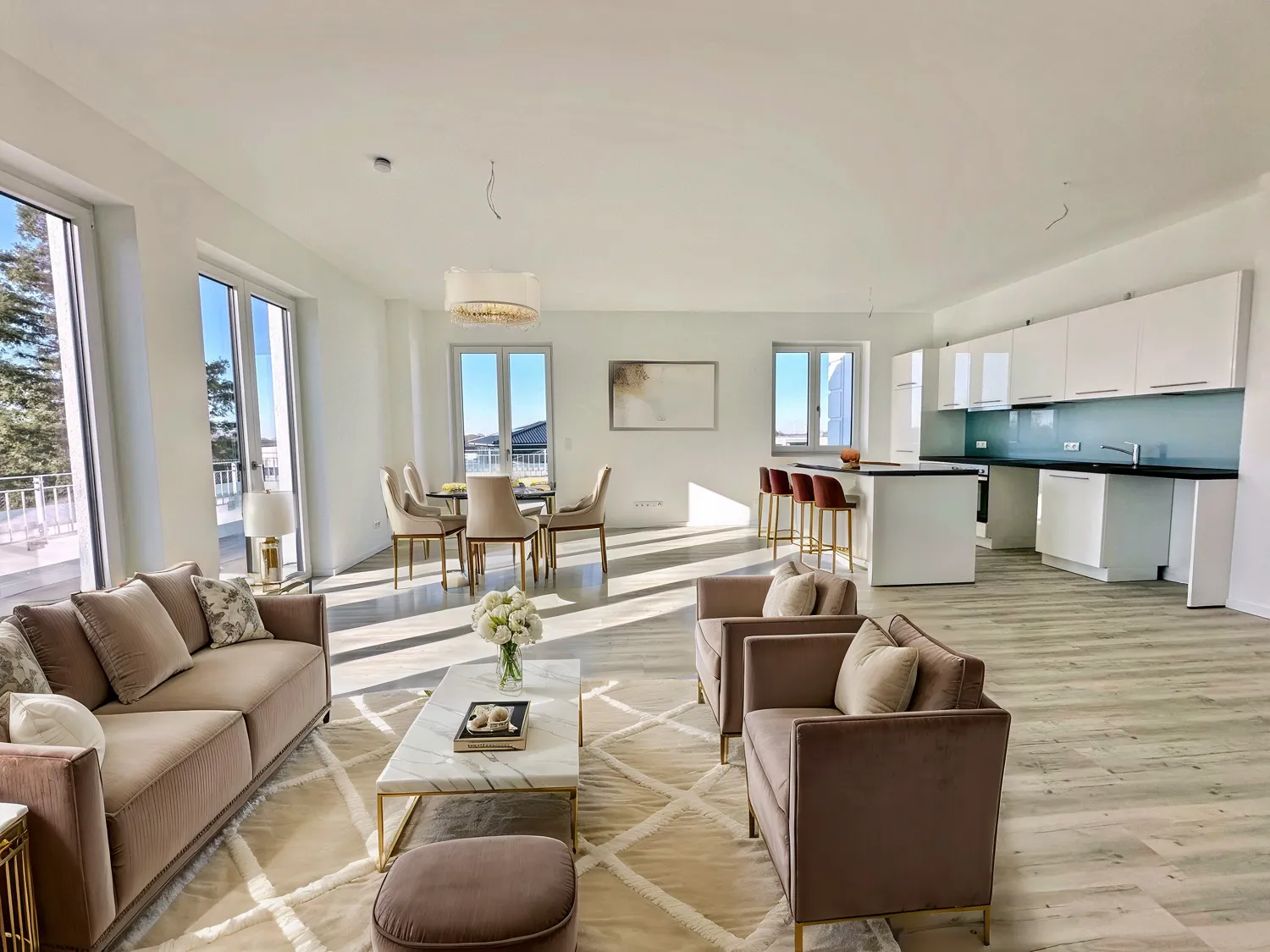 Wohn- Essbereich Möblierungsvorschlag