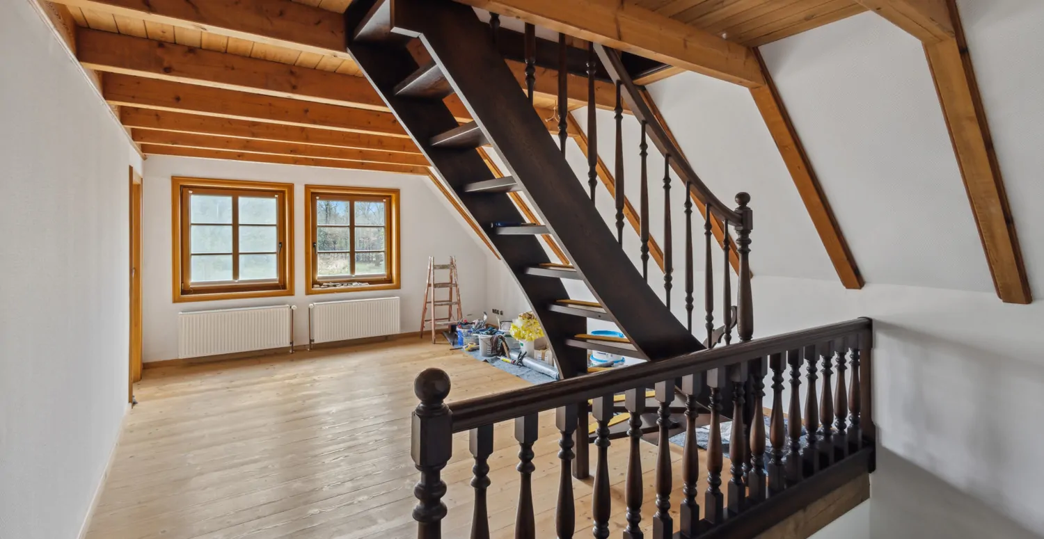 Hinteres Haus Trepppe und Galerie