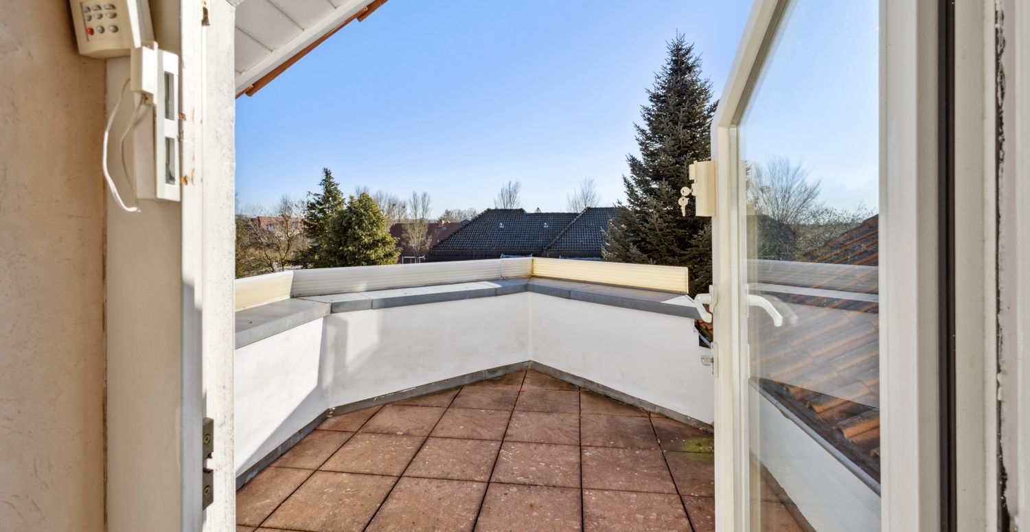 Balkon vom Saunabereich zugänglich