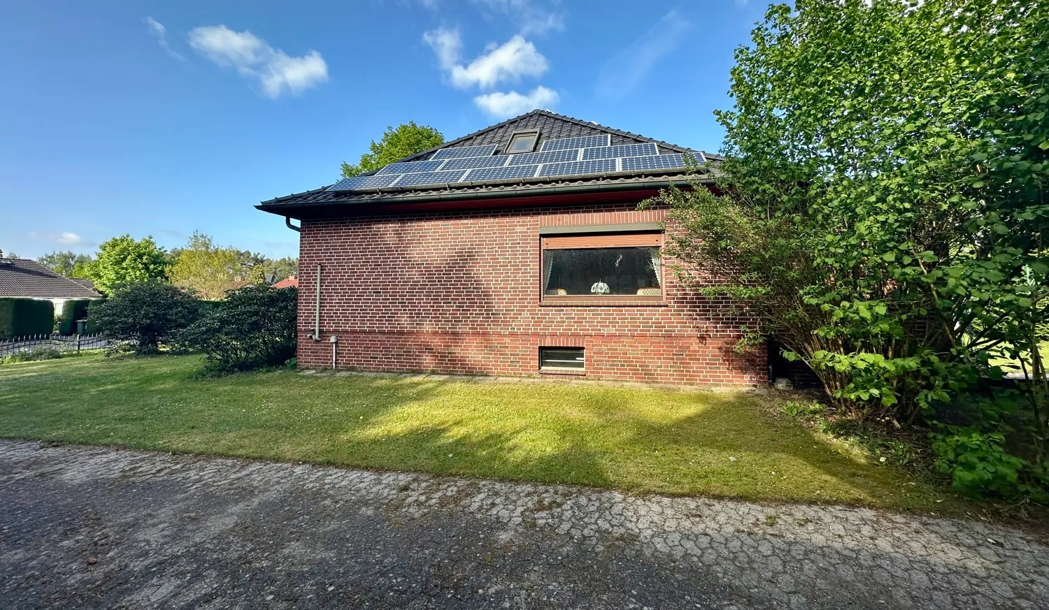 Solarmodule Westansicht