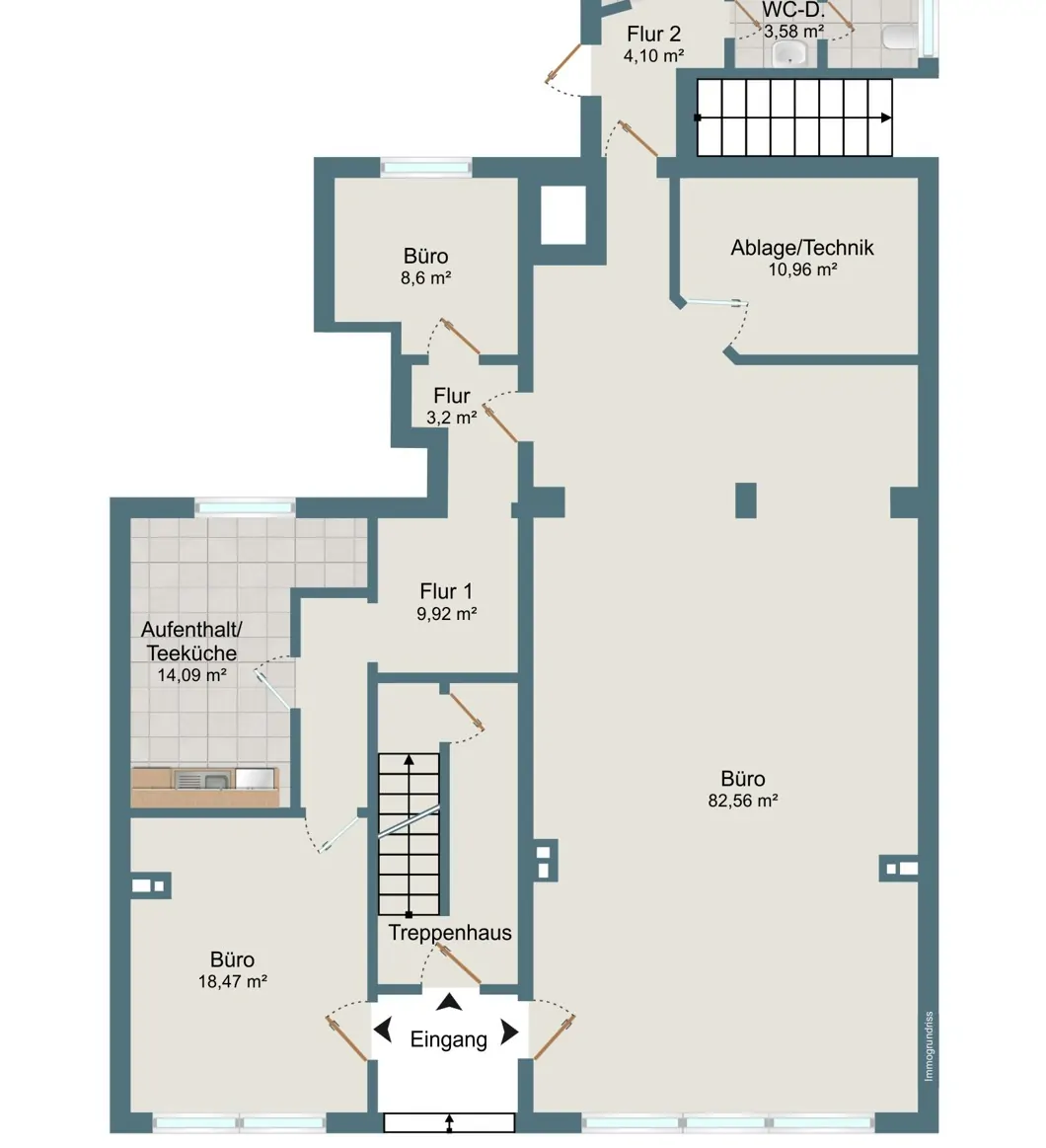 Grundriss aufbereitet