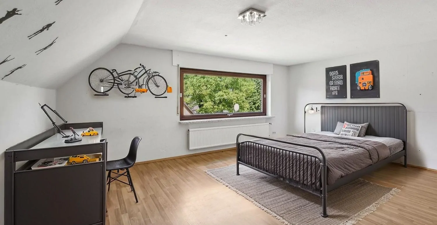 1 Zimmer im DG  Möblierungsvorschlag