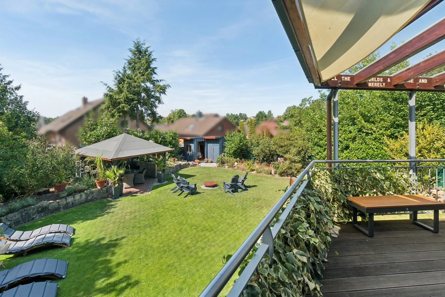 Blick vom Balkon