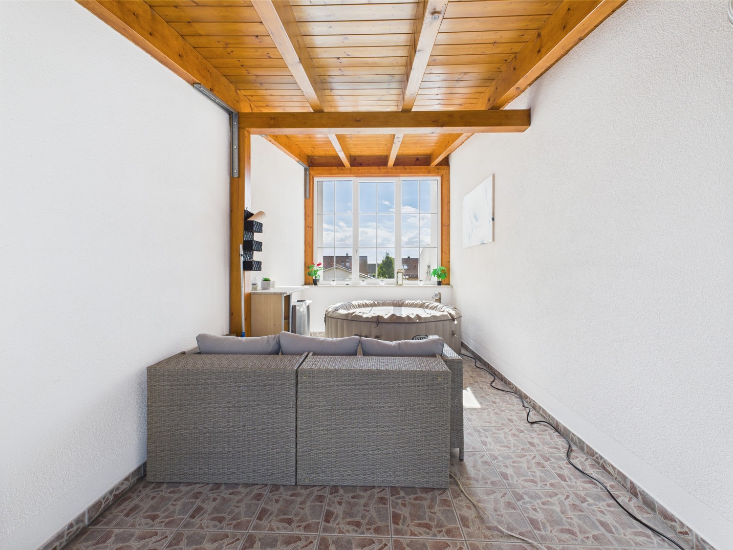 Überdachte Loggia