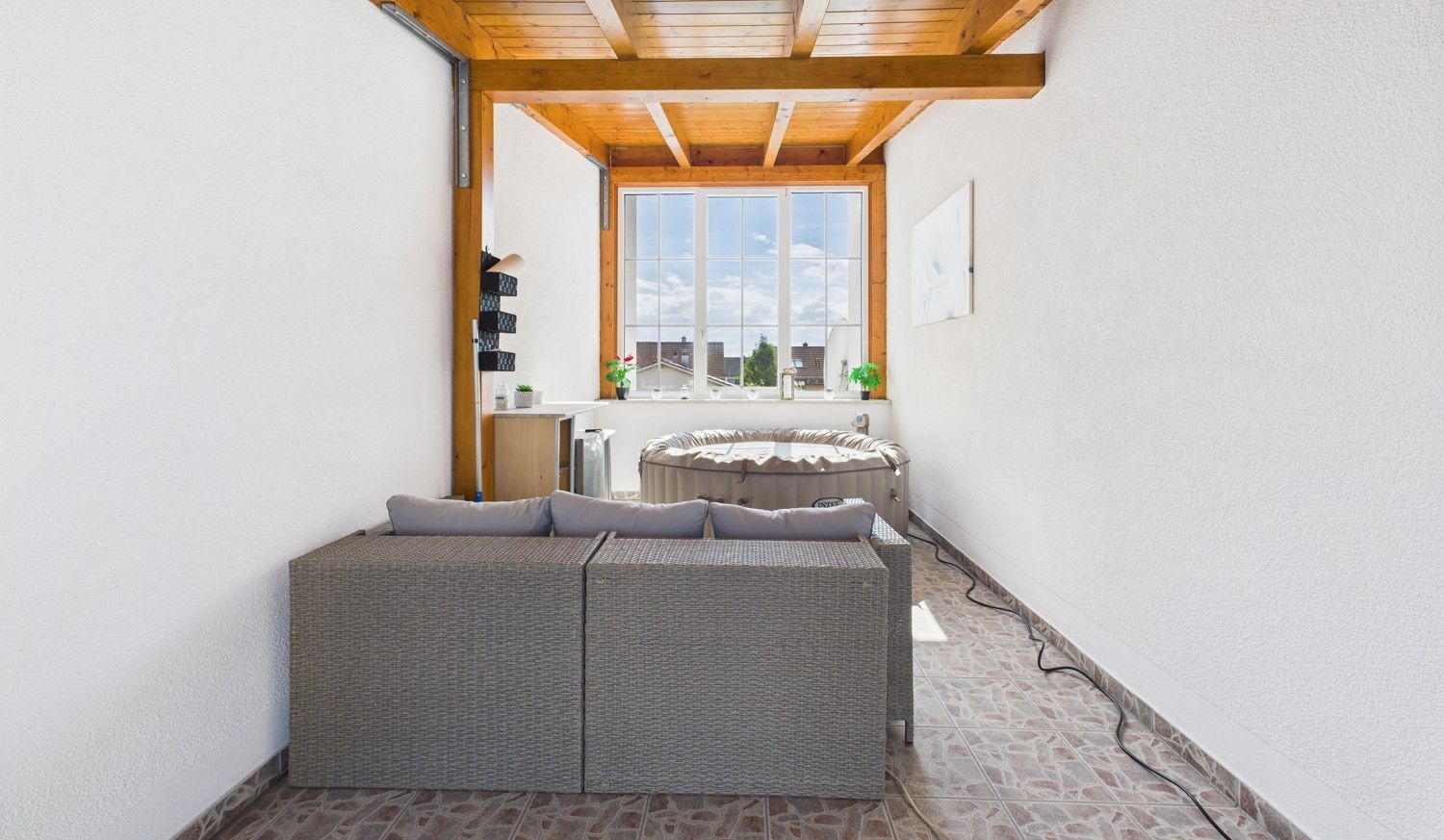 Überdachte Loggia