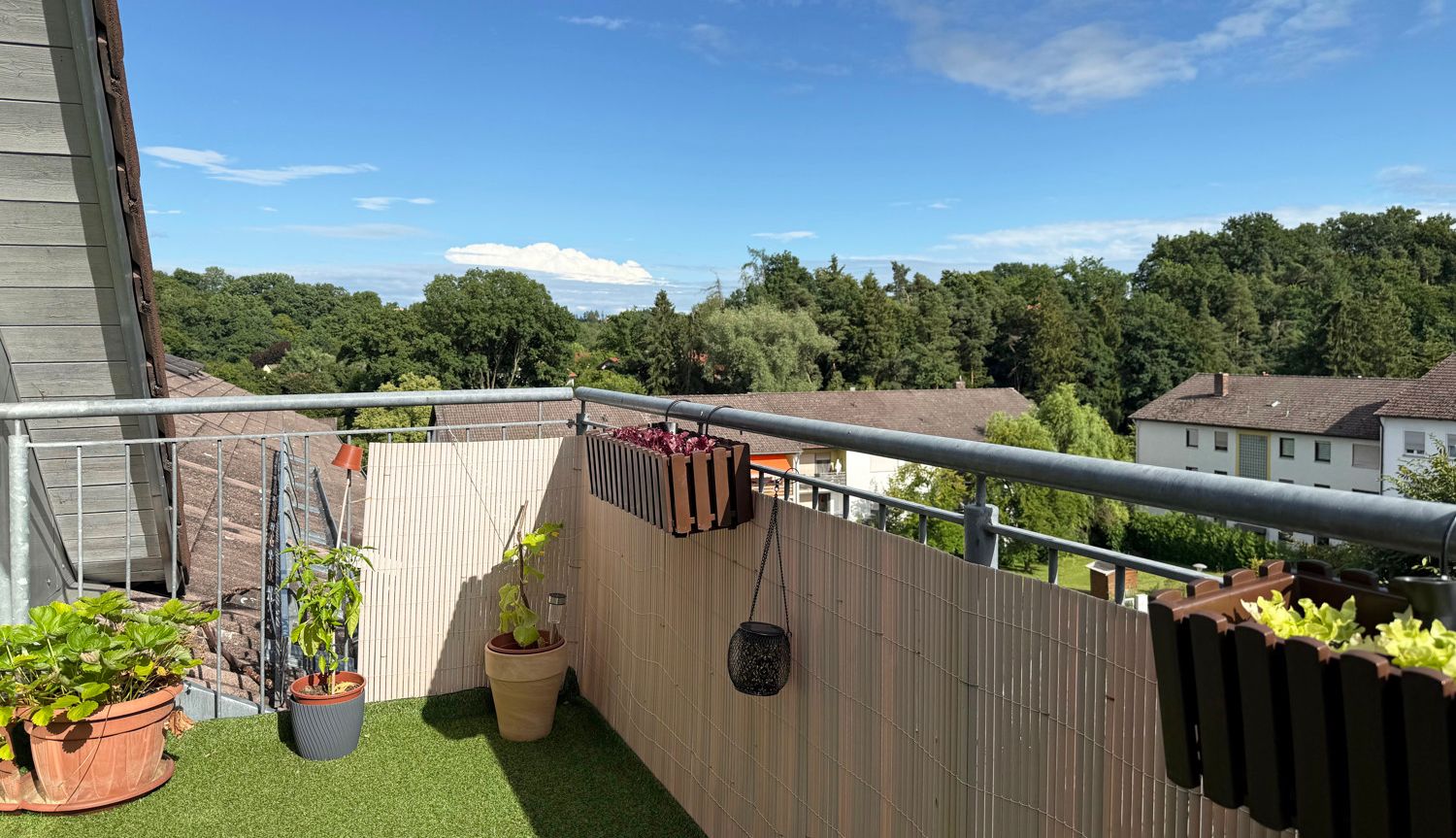 Aussicht vom Balkon