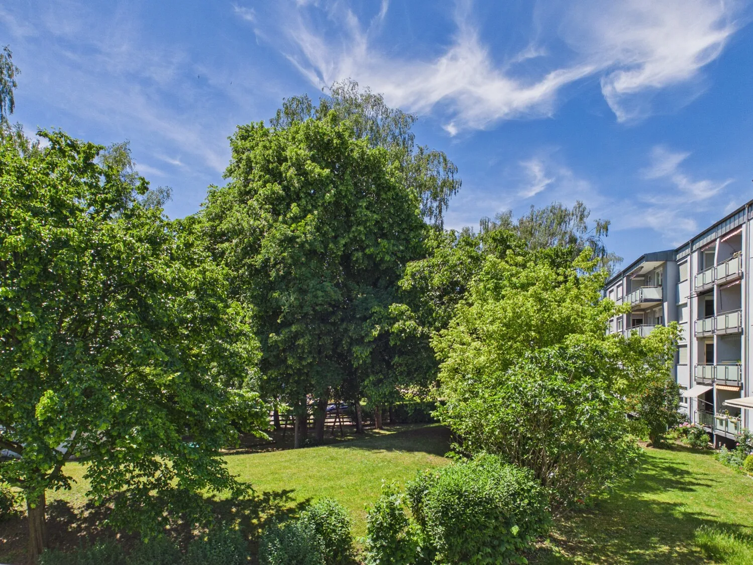 Blick vom Balkon