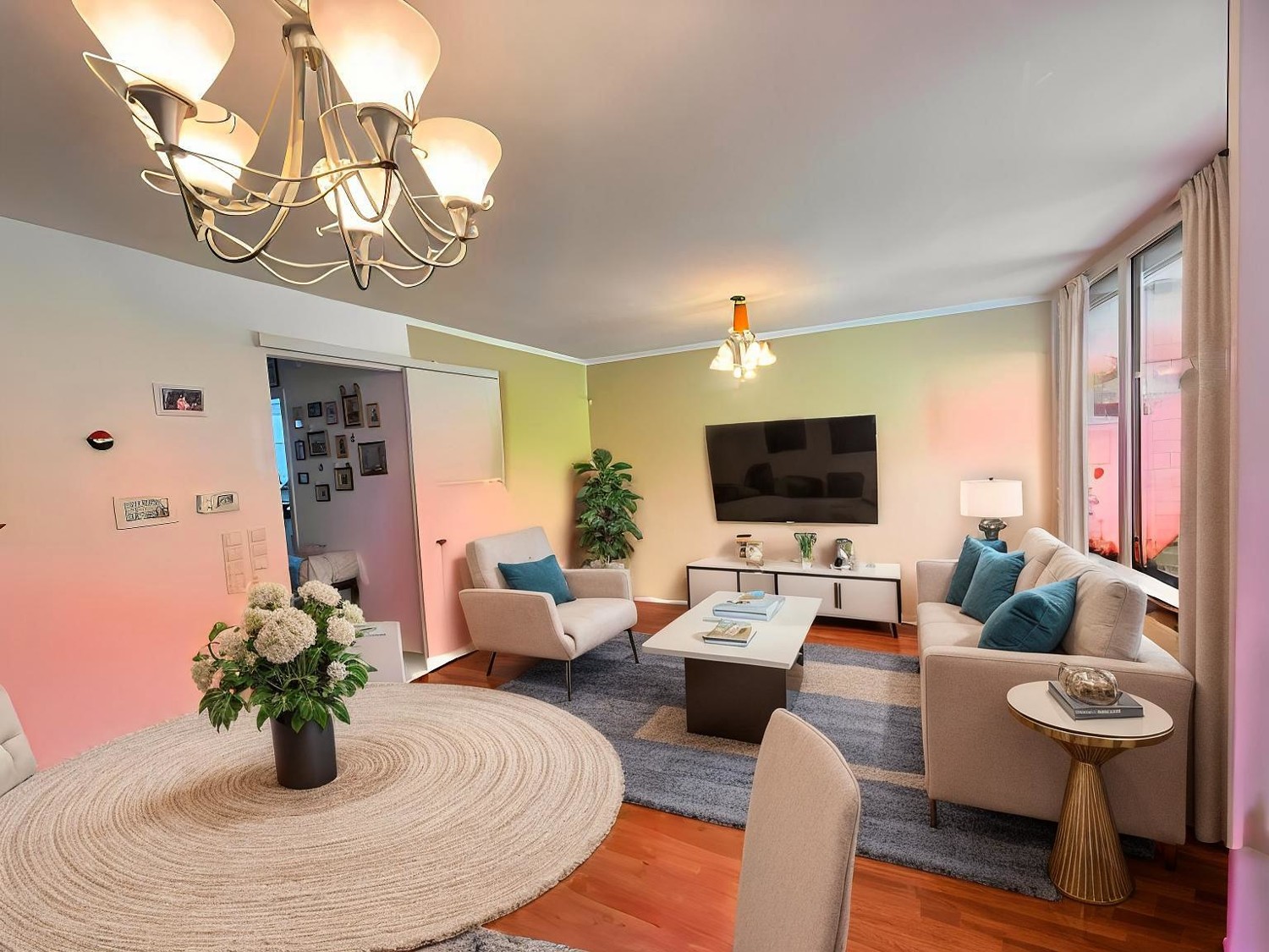 Wohnbeispiel Wohnzimmer (KI)