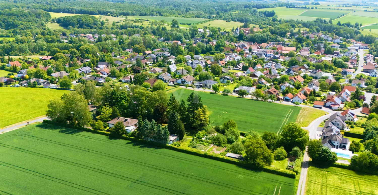 Luftansicht gesamtes Anwesen