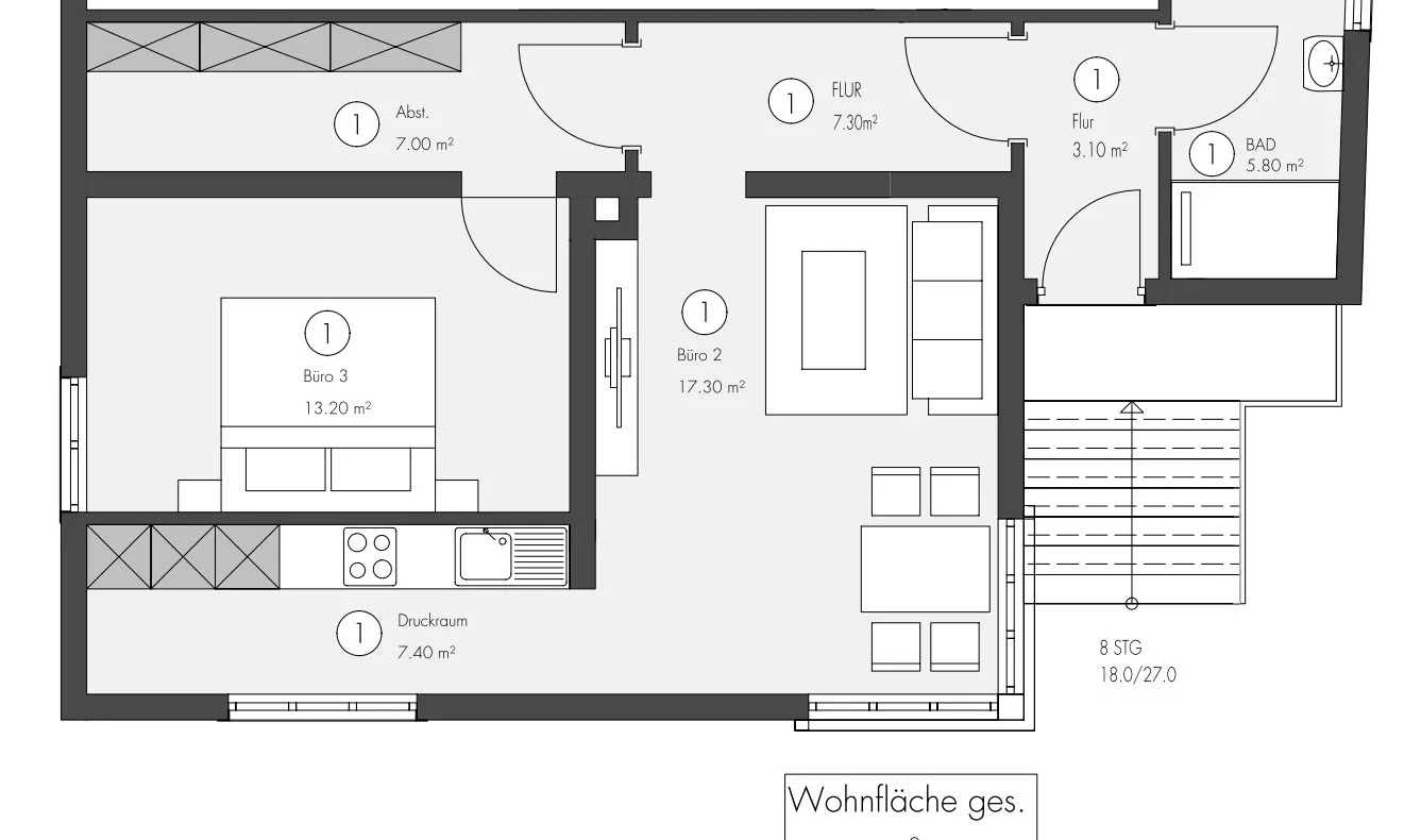 Neuwertiges Apartment im Zentrum