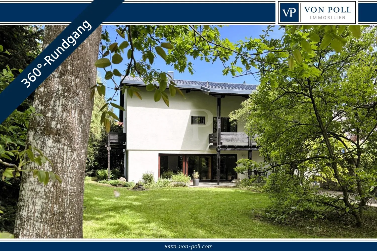 Villa parkkal vidéki környezetben