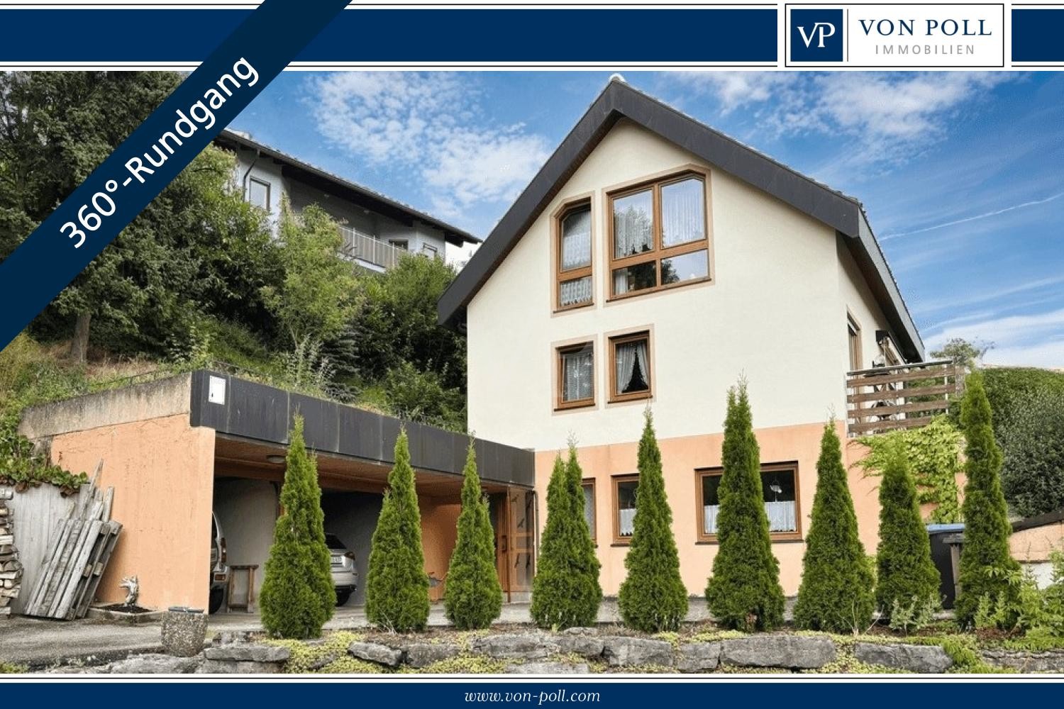 Einfamilienhaus mit Einliegerwohnung, Doppelgarage und Aussicht