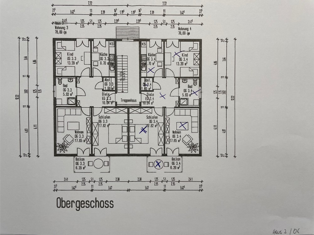 Grundriss Haus Nr. 24 OG links