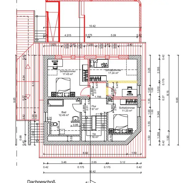 Grundriss Dachgeschoß