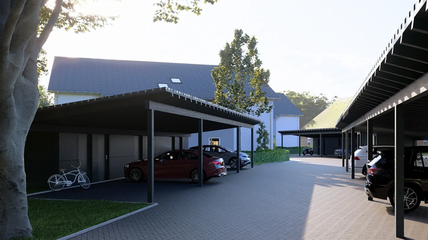 Nachhaltige und energieeffiziente 3-Zimmer Neubauwohnung mit gehobener Ausstattung, Garten und 2 Carportstellplätzen