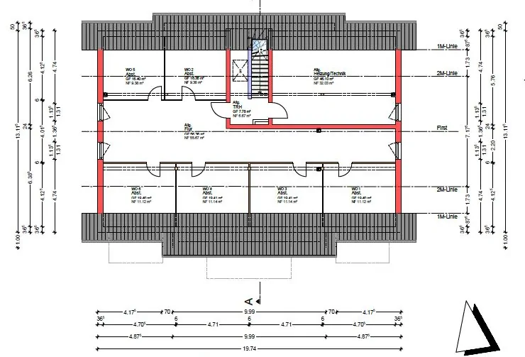 Grundriss Dachgeschoss