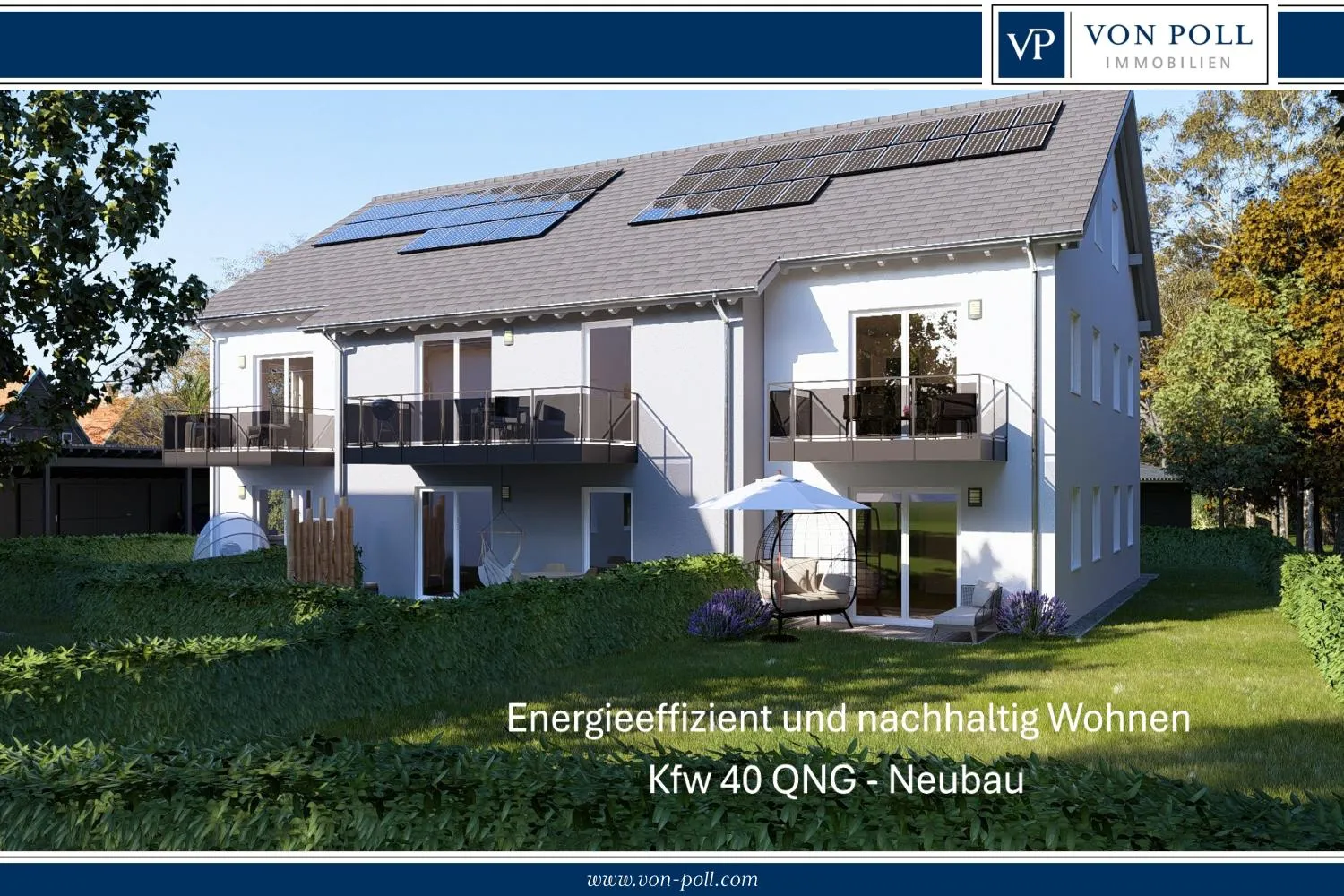 Appartement neuf de 2 pièces, durable et écoénergétique, avec des prestations haut de gamme, un balcon et 2 places de parking couvertes.