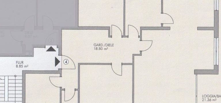 Grundriss-Wohnung