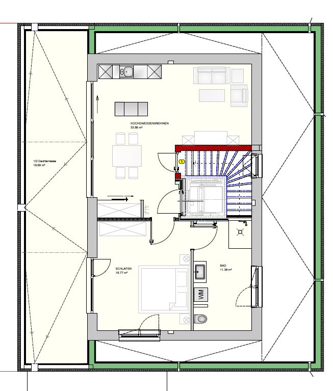 Grundriss Penthouse