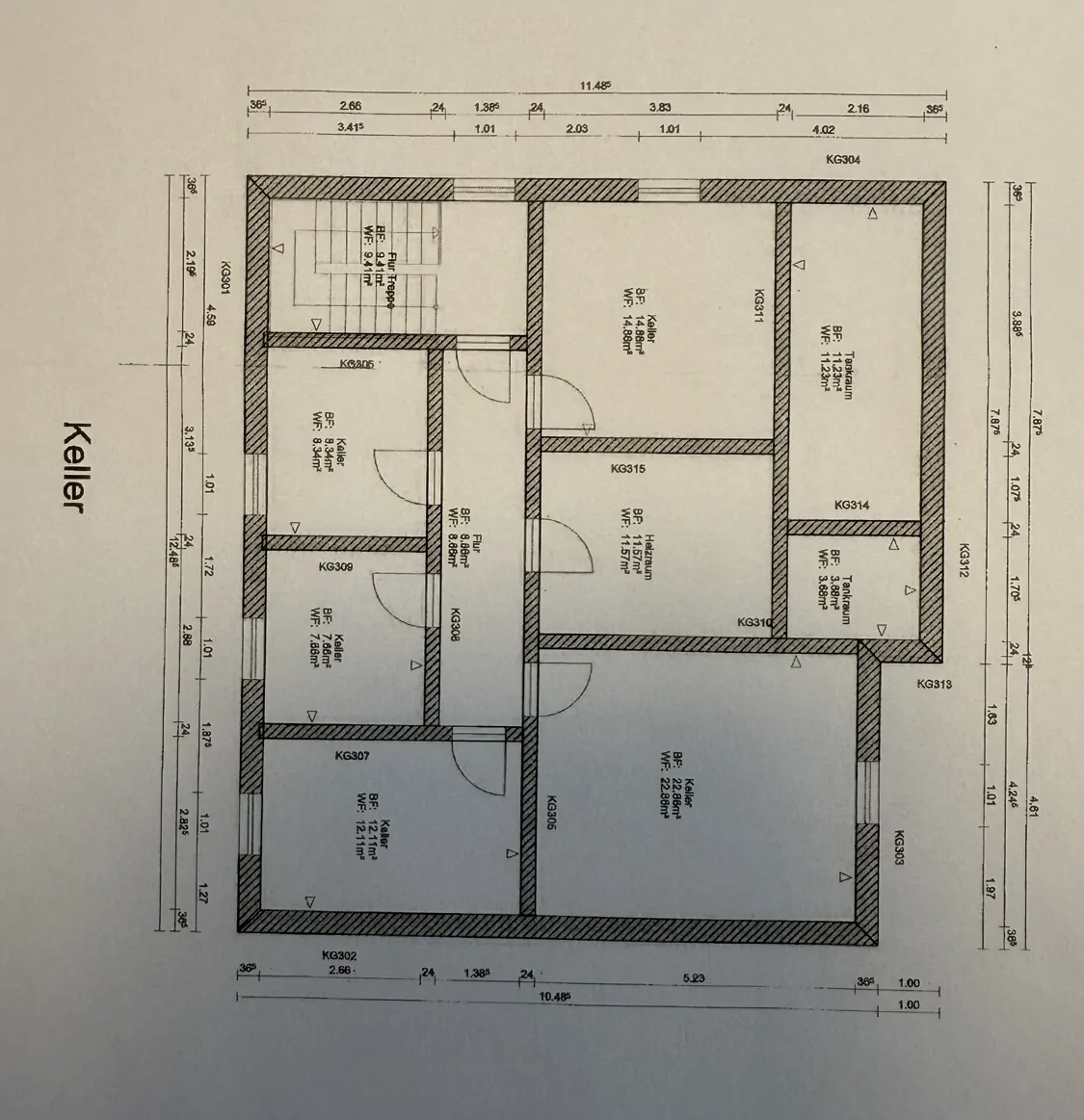 Grundriss Kellergeschoss