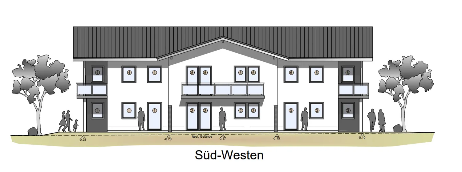 Ansicht Süd-Westen