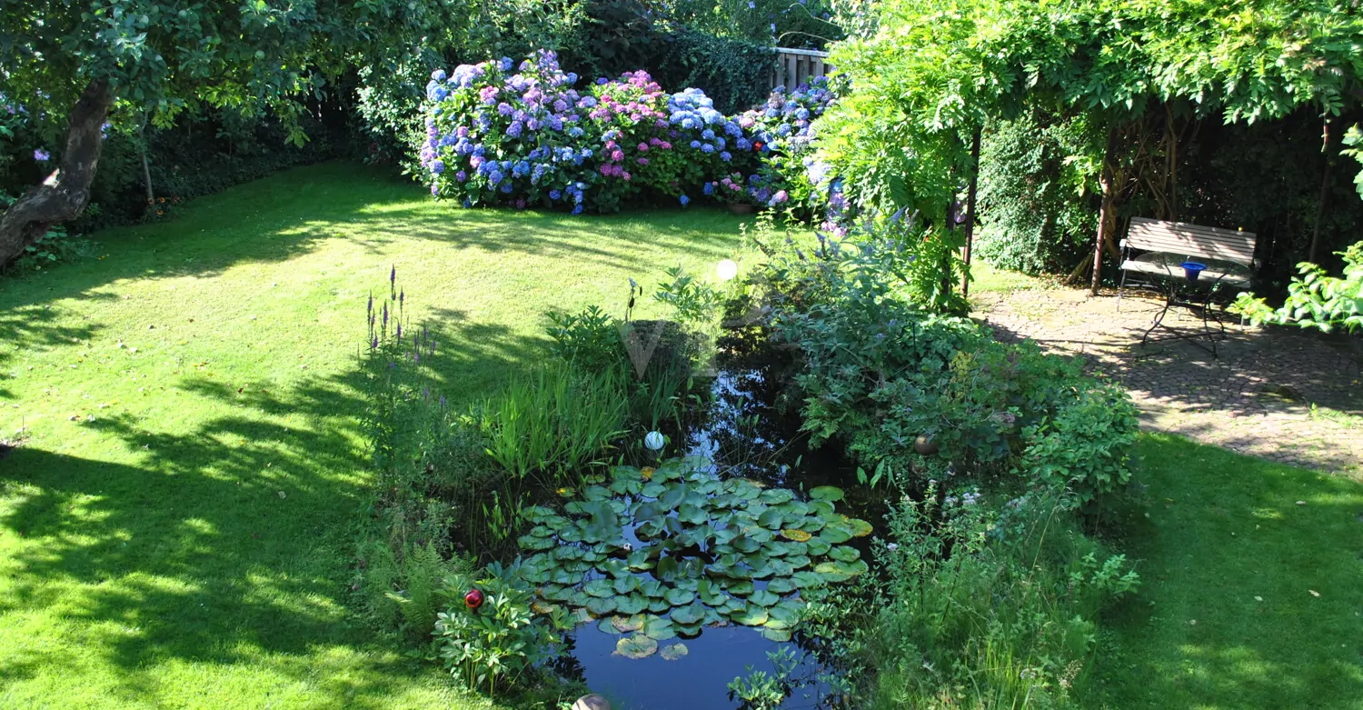 Sommergarten mit Laube