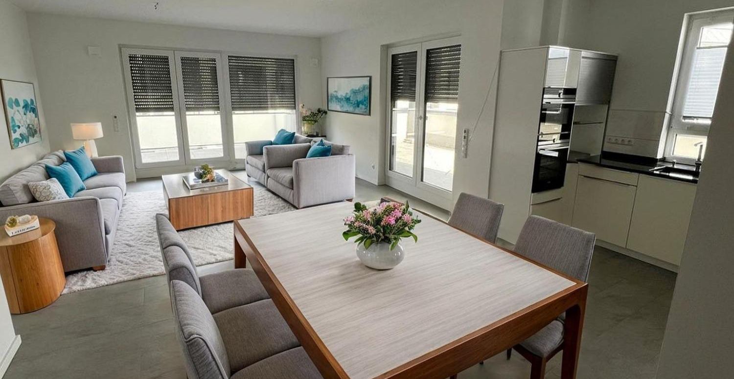 Neuwertiges Penthouse, große Süd-West Terrasse, 2 TG-Stellplätze mit Wallbox, Energieeffizienz A+