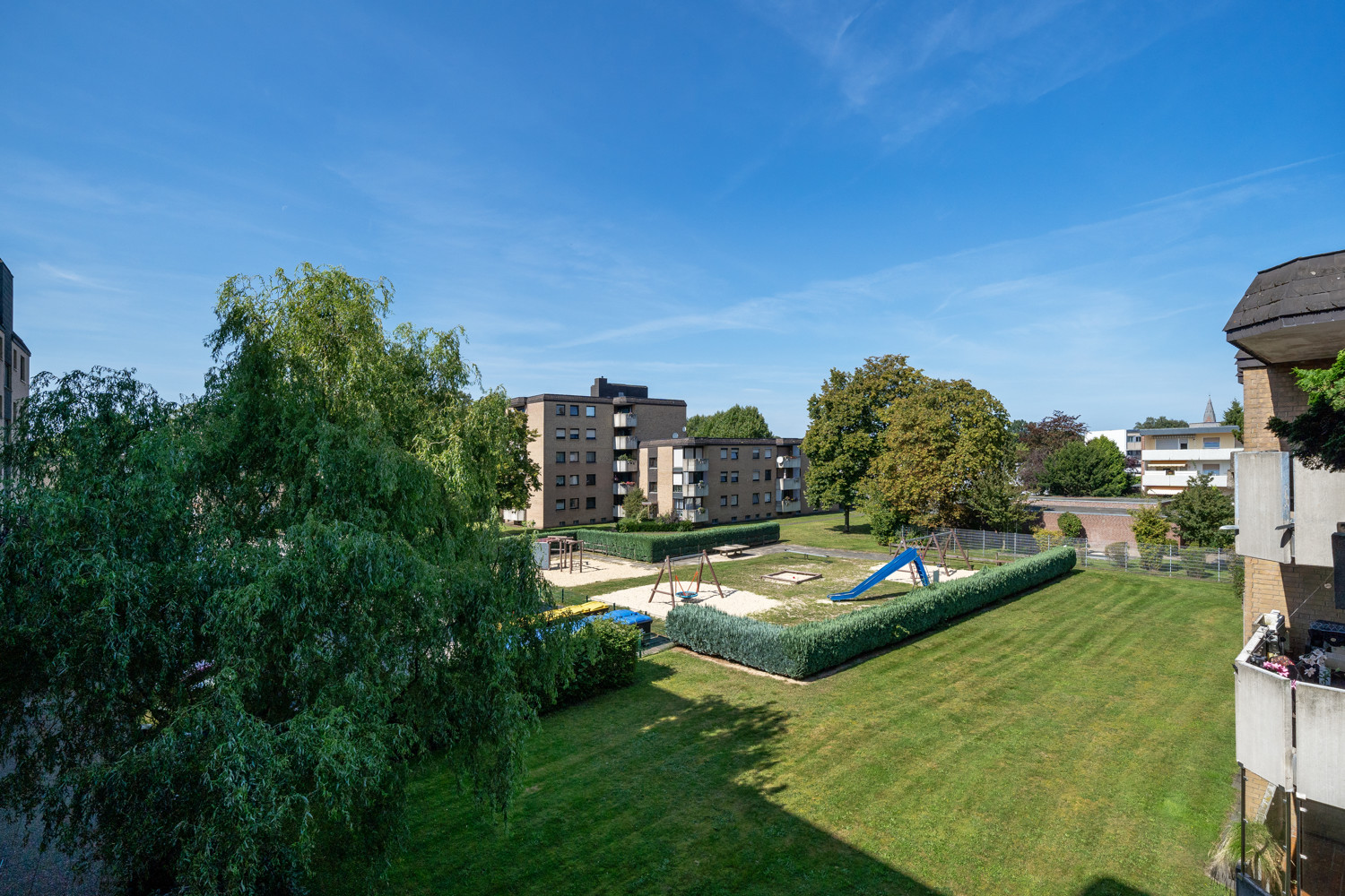 Blick vom Balkon