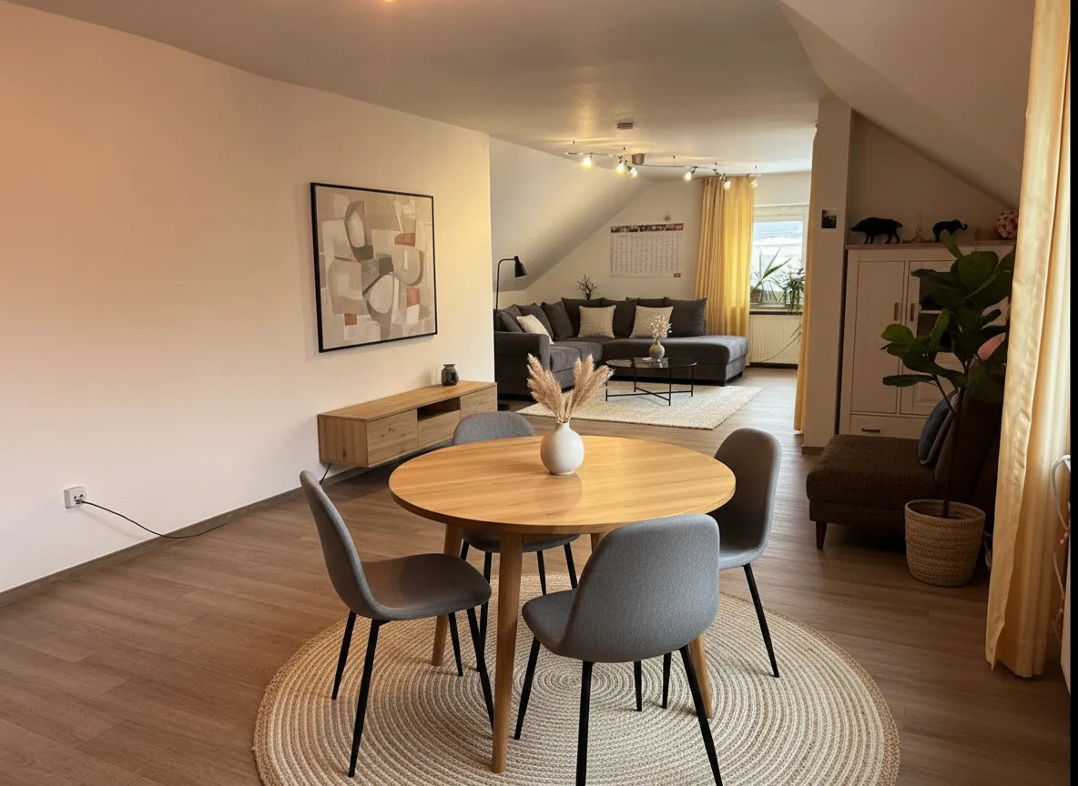 KI Wohnbeispiel Wohn-Esszimmer