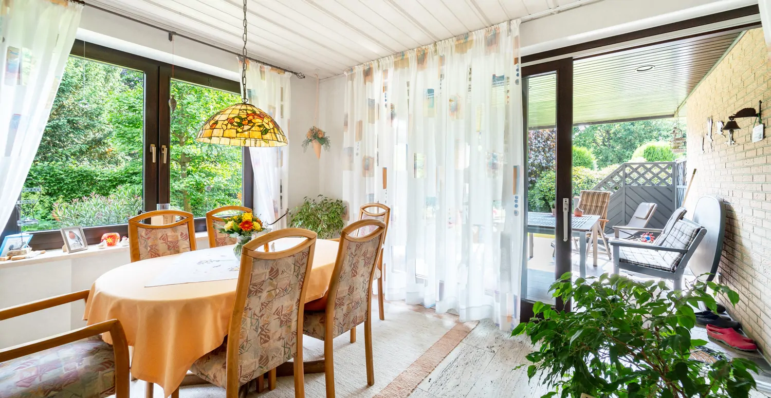 Esszimmer mit Aussenzugang