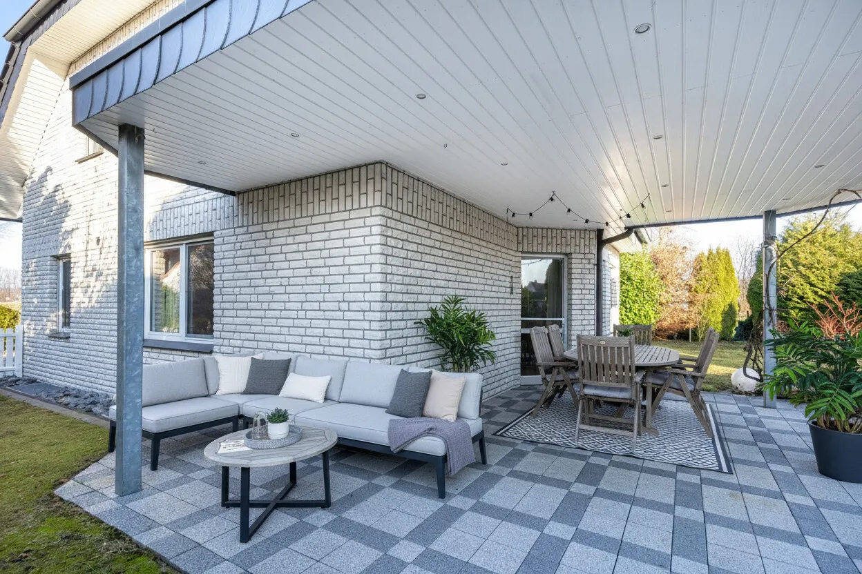 KI überdachte Terrasse