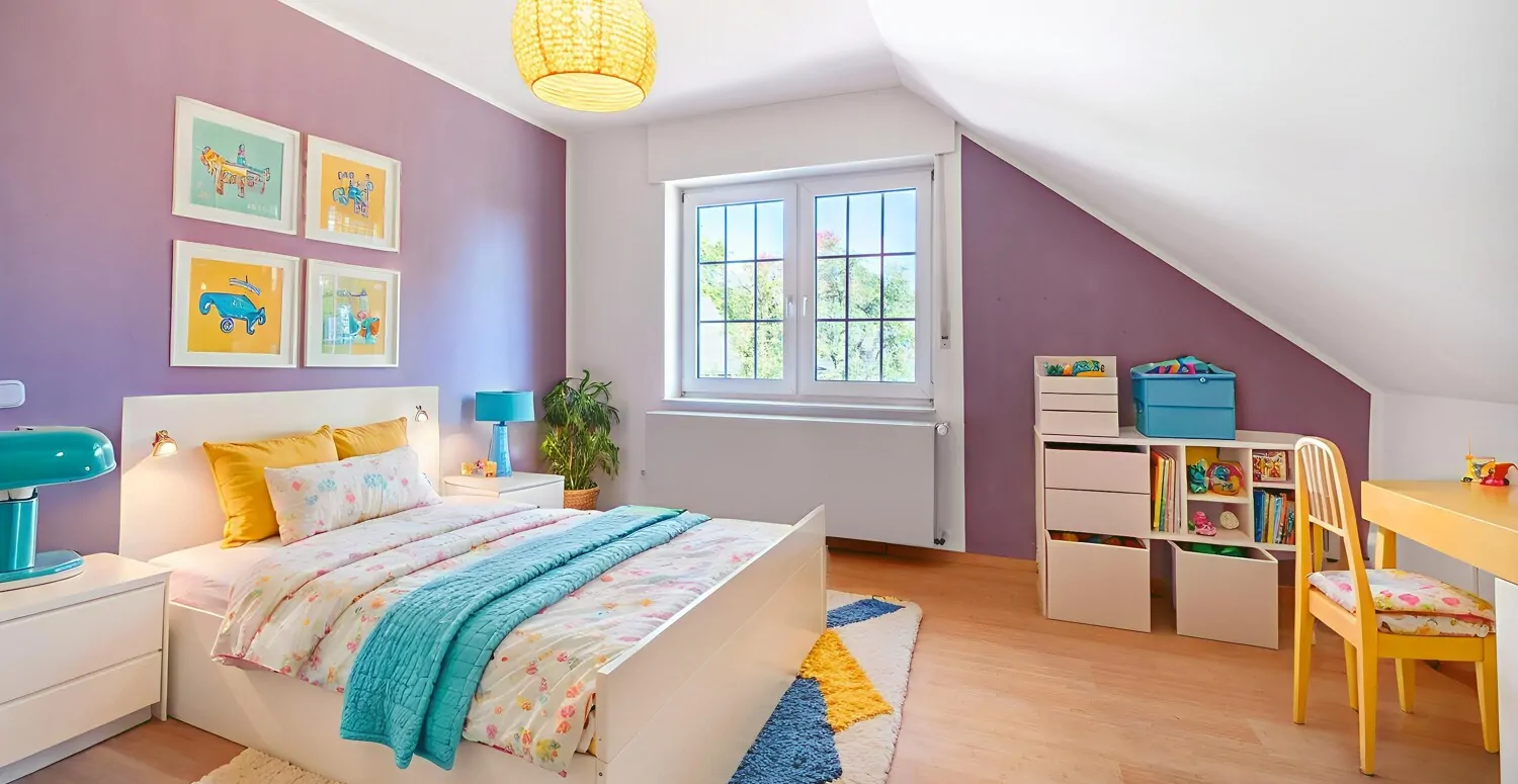 Kinderzimmer Wohnbeispiel mit KI