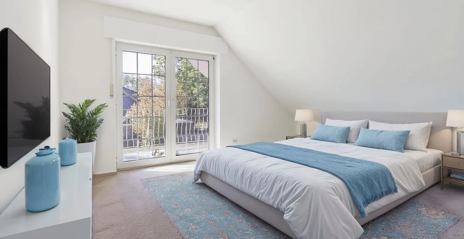 Schlafzimmer Wohnbeispiel mit KI