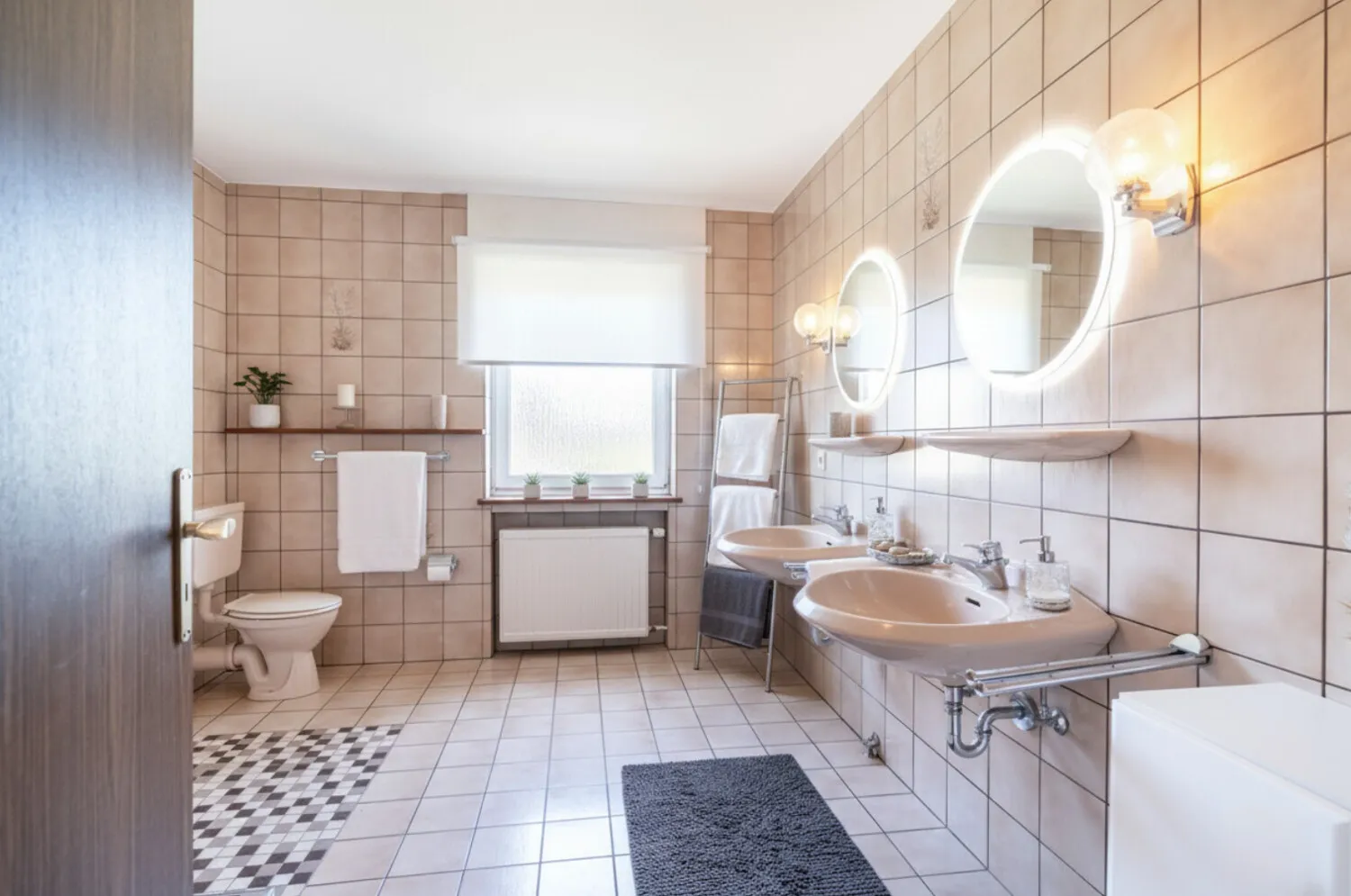 Badezimmer Wohnbeispiel mit KI