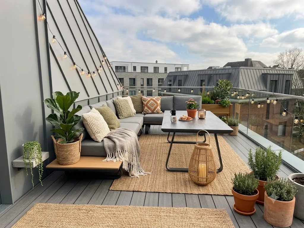 Dachterasse ca. 36 m² - Wohnbeispiel