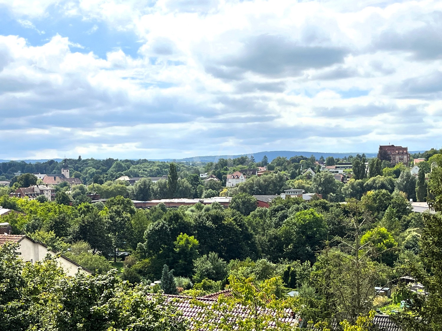 Blick vom Balkon