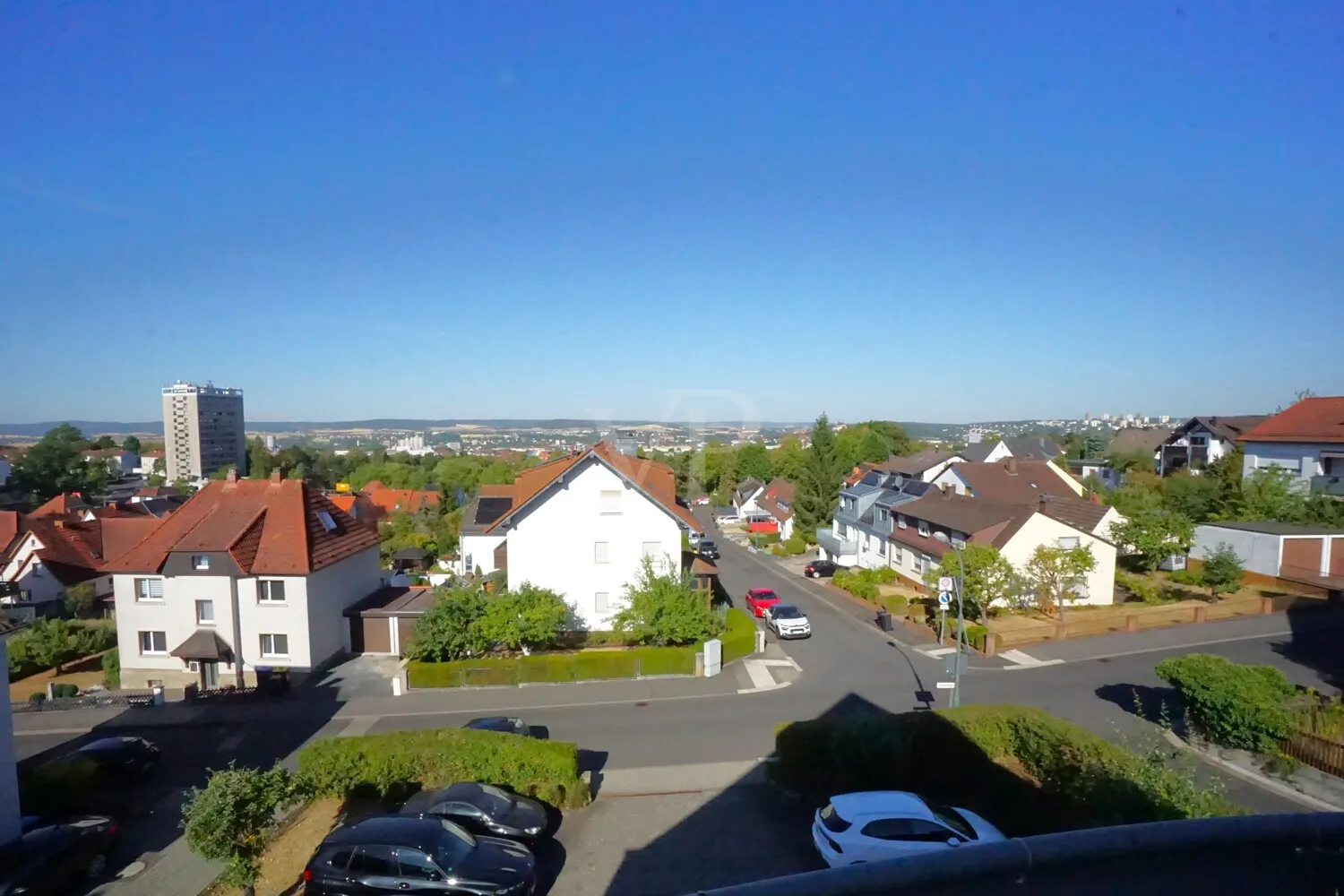 Panoramablick vom Balkon