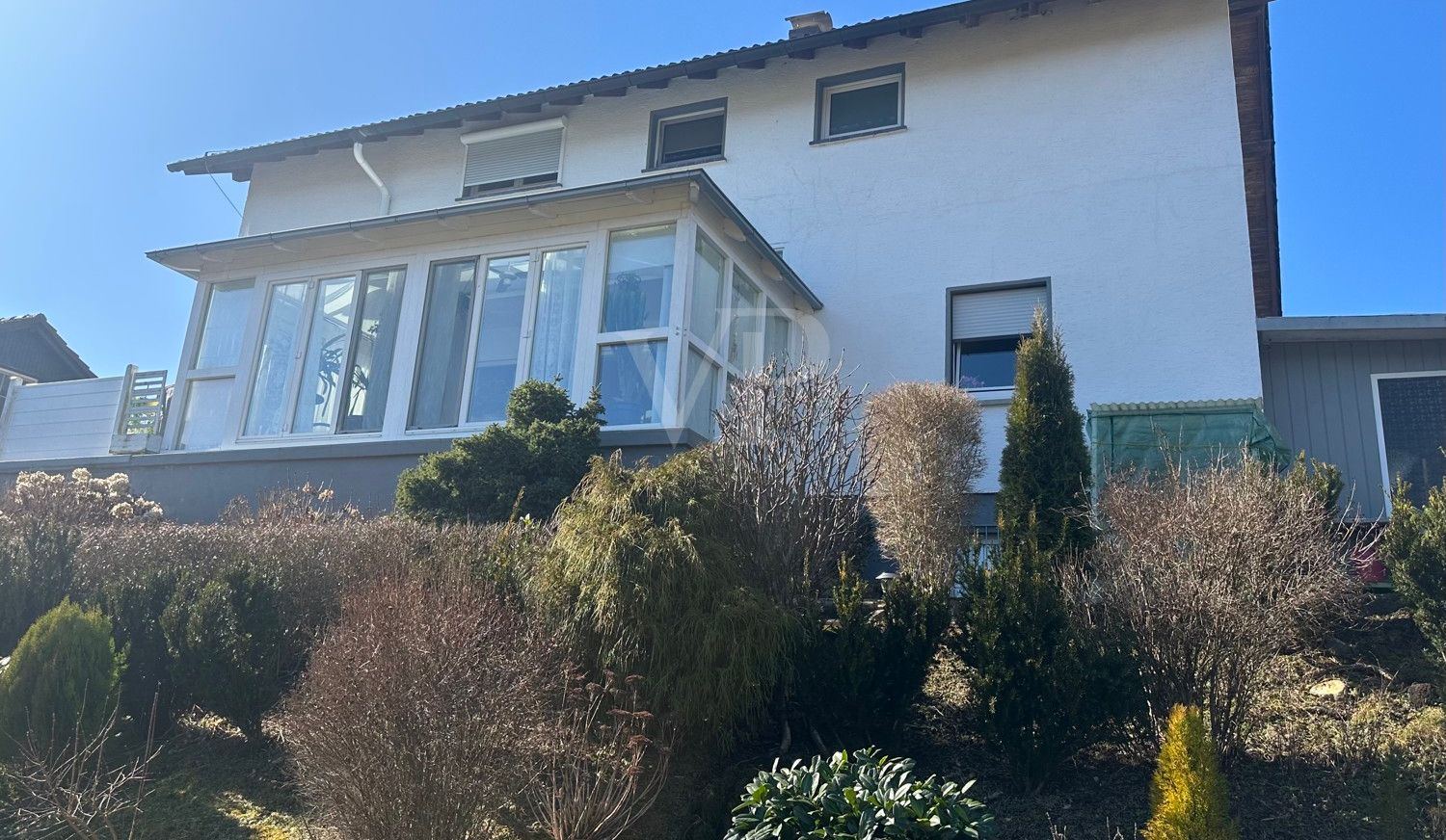 Gartenansicht, Wintergarten